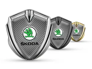 Skoda Emblema Silicona Insignia Mínima Estilo Global Ajuste